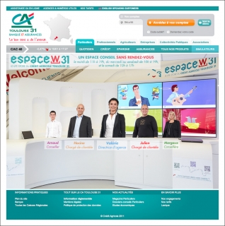 Agence Crédit Agricole 31 / Pinkanova