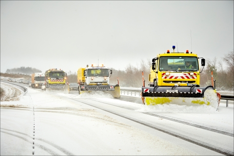 A89; VH; Neige; Denneigement; Nuit; Atelier; Camion; Hiver; Saleuse